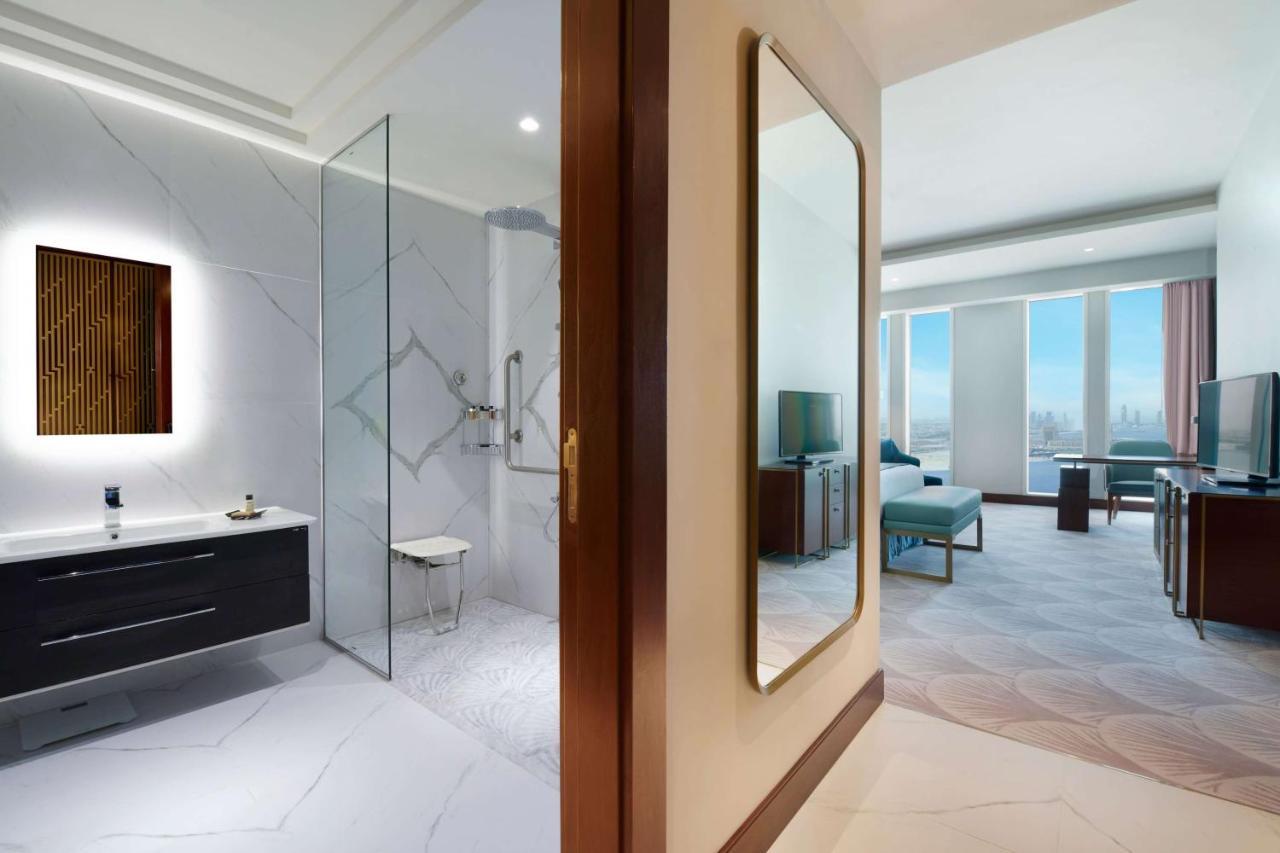 Wyndham Grand Doha West Bay Beach Exterior photo A guest room at the hotel