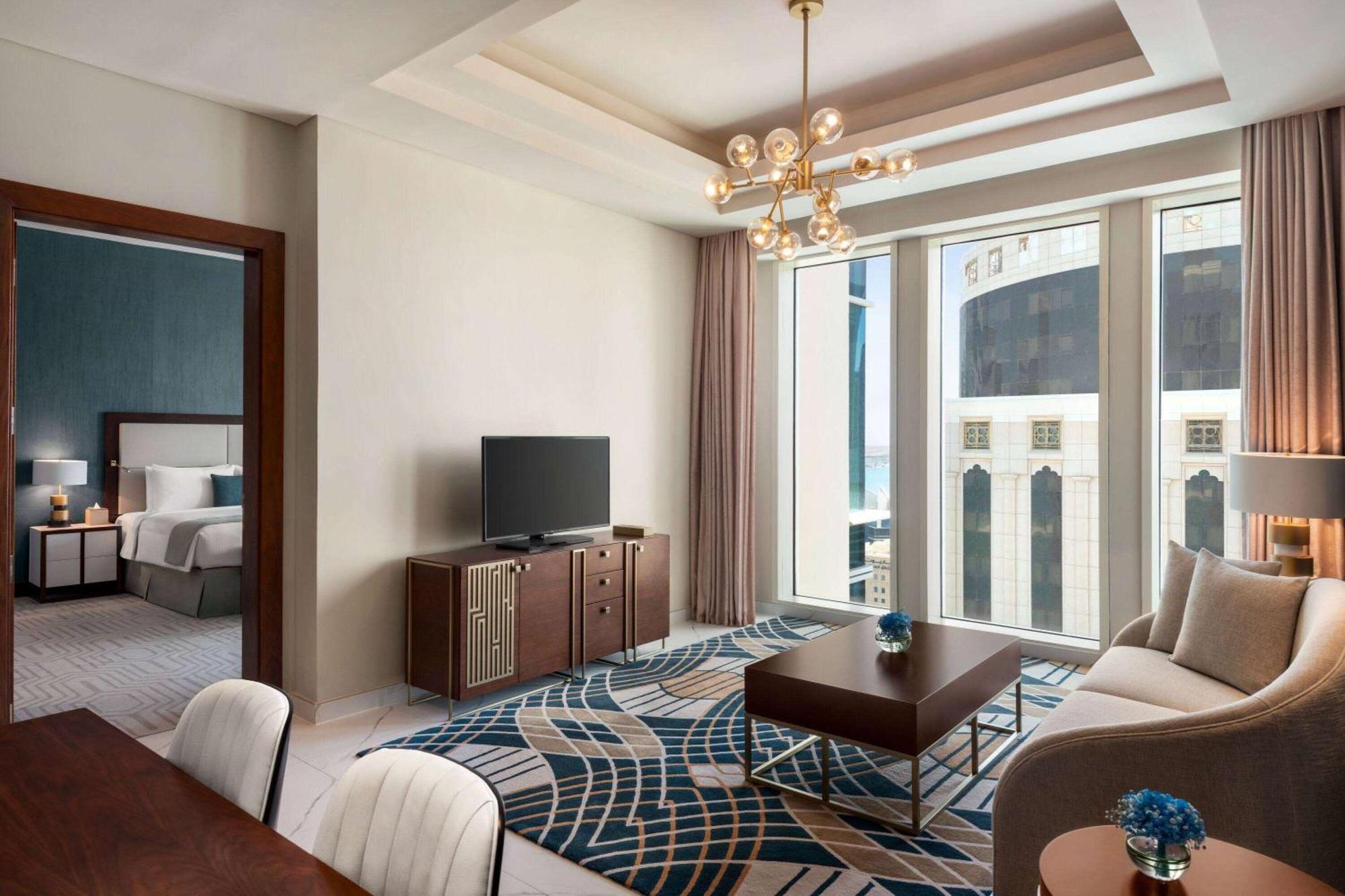 Wyndham Grand Doha West Bay Beach Exterior photo A suite at the hotel